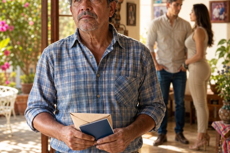 Aos 52 anos, ele recebeu uma herança que queria dividir com a família… até ouvir atrás da porta: “Temos que nos livrar dele antes que descubra tudo.”
