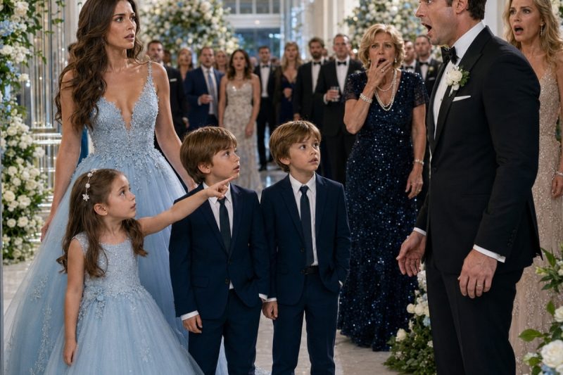 Seu marido a expulsou com uma mala e os papéis do divórcio depois de 11 anos, culpando-a por não ter filhos; mas, no dia do novo casamento dele, 3 crianças entraram no salão e perguntaram: “Esse é o homem que nunca quis nos conhecer?”