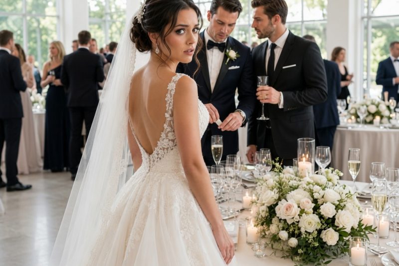 A noiva viu o irmão drogar sua taça, trocou-a em silêncio… e 30 minutos depois o casamento virou um inferno.