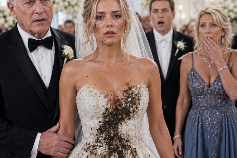 Três horas antes do meu casamento, minha sogra encharcou meu vestido com água podre e deixou uma nota: “Aprenda qual é o seu lugar.” Mas eu o vesti mesmo assim, caminhei diante de 200 convidados e, ao chegar ao altar, sussurrei para o noivo: “Sua mãe acaba de cometer o pior erro da vida dela.”