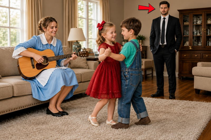 Minha família humilhou a faxineira diante da minha filha, chamando o menino de intruso; eu ia expulsá-la, até minha filha chorar “ele é meu único amigo” e o despejo aparecer na mesa.