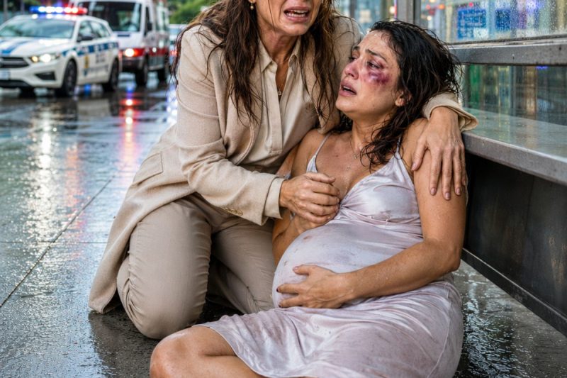 Minha filha grávida apareceu sangrando num ponto de ônibus — só que o marido rico dela não sabia quem eu fui antes de ser mãe.