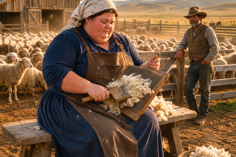 Todos riram quando ele se casou com uma mulher plus size para trabalhar com lã; dias depois, ela abriu os livros da fazenda e descobriu o segredo que sua falecida esposa tentou revelar.