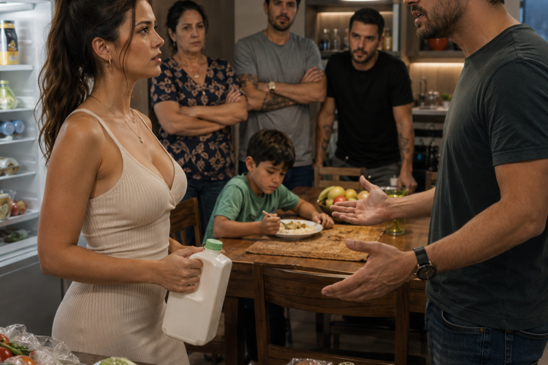 Uma esposa foi chamada de “parasita” na frente do filho, obedeceu à regra do marido por 3 semanas e, no aniversário dele, deixou a família inteira diante da geladeira vazia