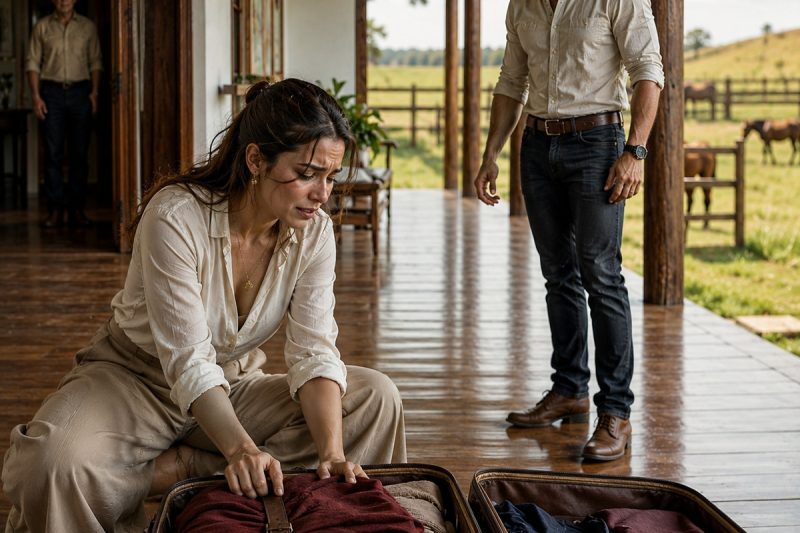 Casou com a mulher escolhida pelo pai para salvar a fazenda… mas quando a viu arrumar as malas e dizer “preciso saber se esta casa é minha ou se fui apenas usada”, ele percebeu que estava prestes a perder a única pessoa que realmente escolheu amar
