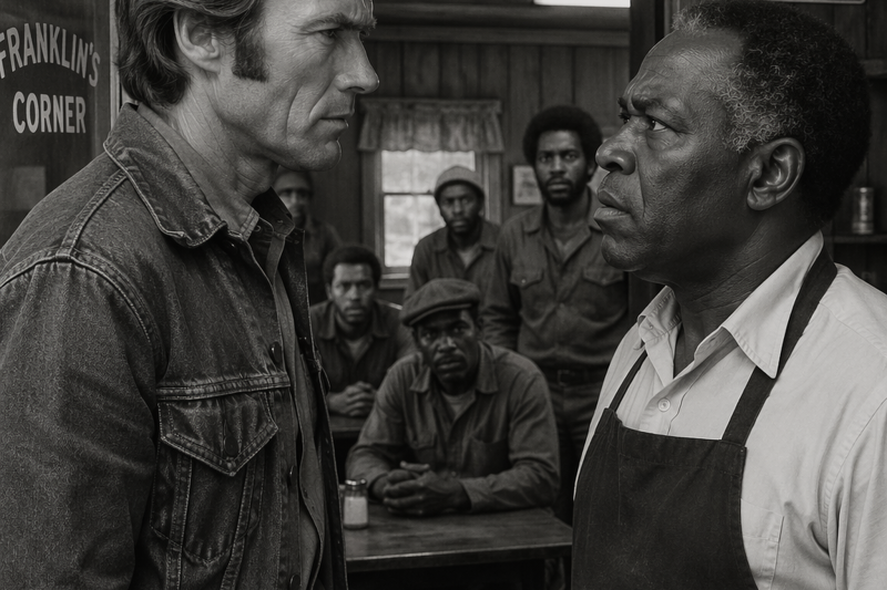 Clint Eastwood entrou em um restaurante “SOMENTE PARA NEGROS” e o que ele fez deixou o proprietário em choque.