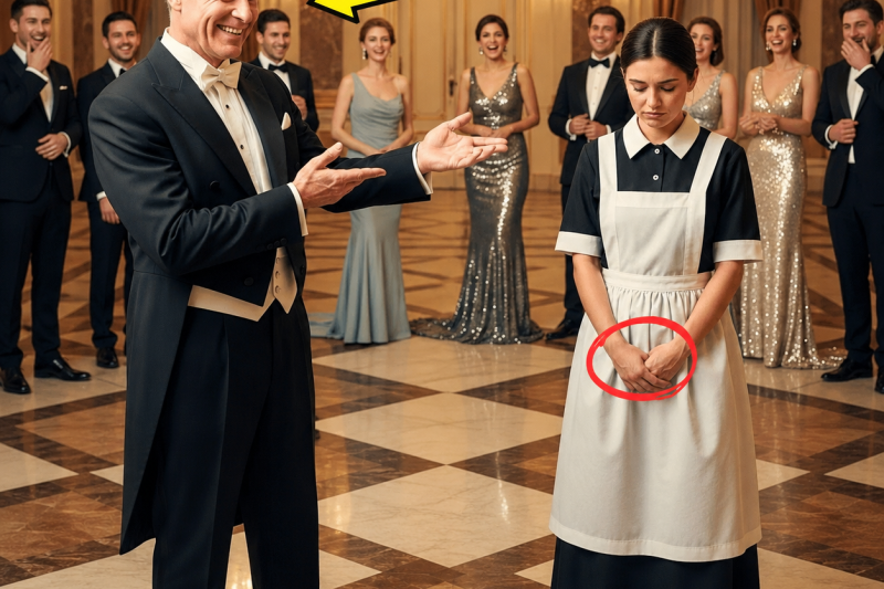 Na festa da elite, o milionário humilhou uma garçonete com um tango cruel, mas quando ela apontou para a pulseira e disse “Minha mãe não roubou”, todos congelaram.