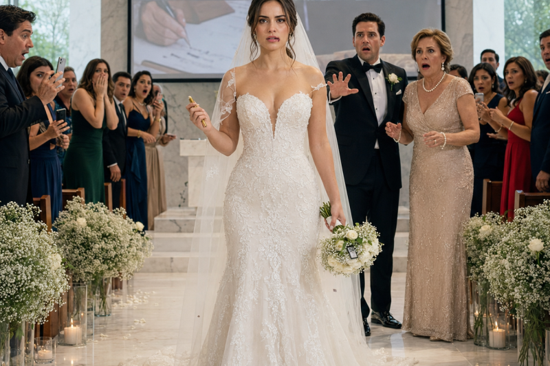 La novia humillada en el altar partió la pluma en dos y reveló el fraude que su prometido escondía.