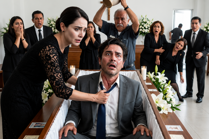 setran Ela veio enterrar o marido — mas, quando o “homem morto” se sentou no caixão, percebeu que o funeral era uma armadilha.