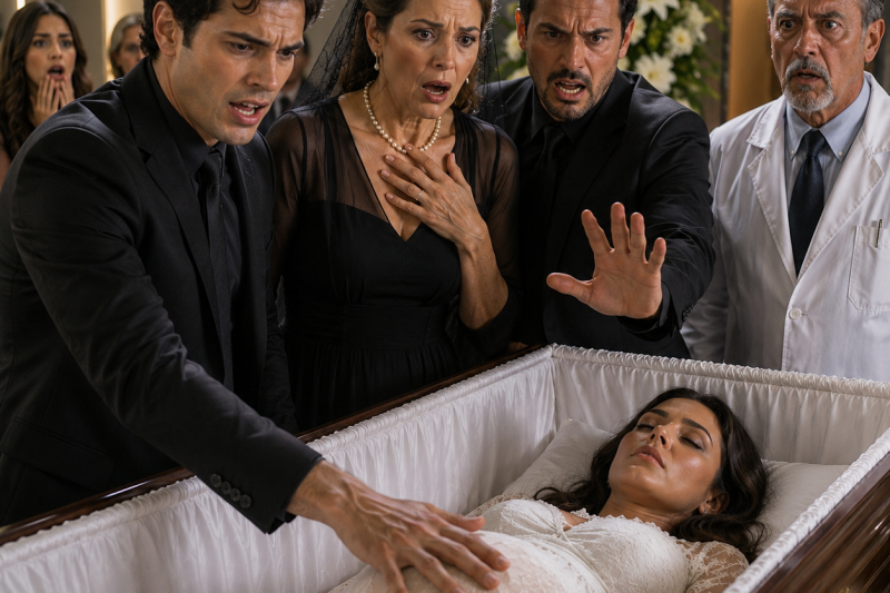 A 7 minutos da cremação, a barriga da esposa grávida se mexeu no caixão, e o marido percebeu que a família rica estava escondendo um crime terrível