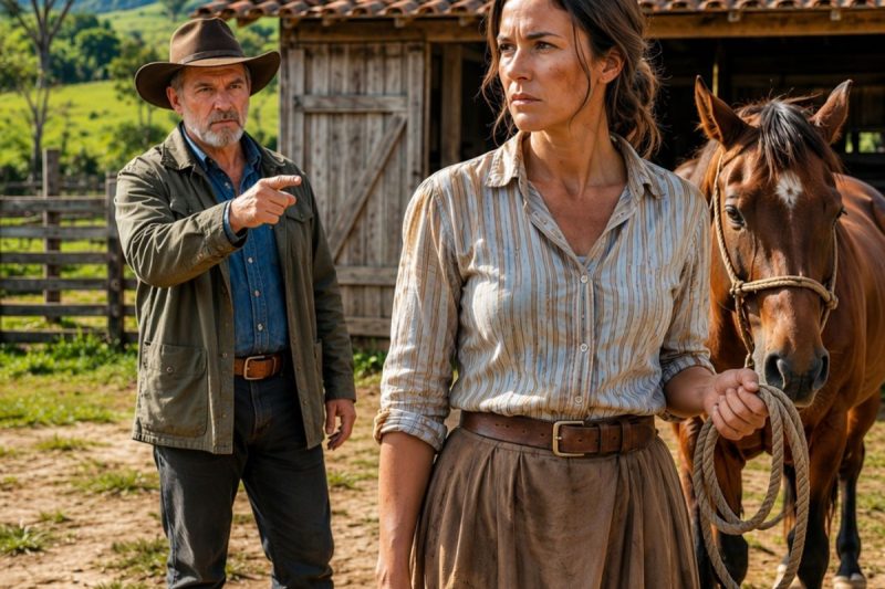 Ela foi expulsa da fazenda com um cavalo doente… mas anos depois, aquele mesmo portão guardava uma surpresa que ninguém estava preparado para ver.