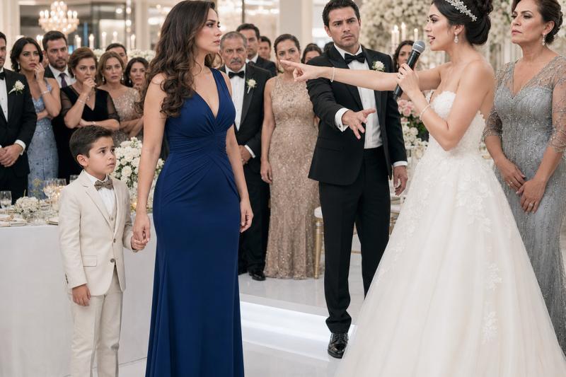 Depois de 3 anos acreditando que meu pai não tinha me deixado nada, minha irmã decidiu “me leiloar” junto com meu filho durante o próprio casamento. “Talvez vocês possam servir em alguma festa”, ela riu diante de mais de 300 convidados. Eu só queria tirar meu filho dali… até que o advogado do meu pai abriu um envelope preto e revelou por que havia esperado exatamente até aquela noite.