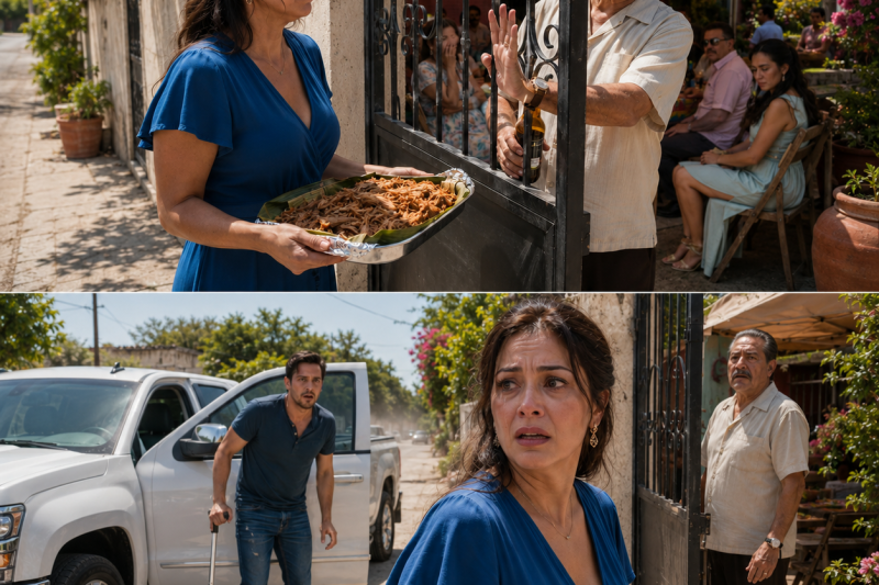 setran O sogro dela trancou o portão e disse: “Você não é da família”… Mas, minutos depois, o filho ferido dele chegou e expôs o segredo que ele havia escondido por anos.