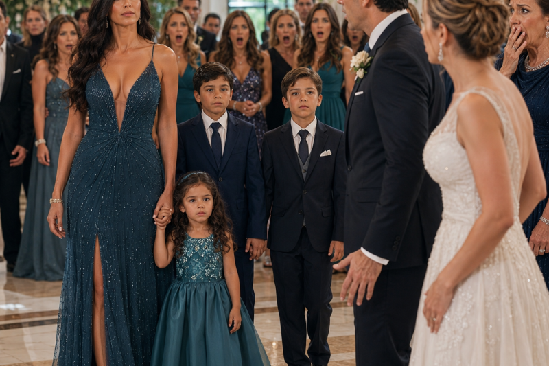 O marido expulsou a esposa por “não dar filhos”, sem saber que ela carregava 3 vidas no ventre… anos depois, ela entrou no casamento dele e calou todos