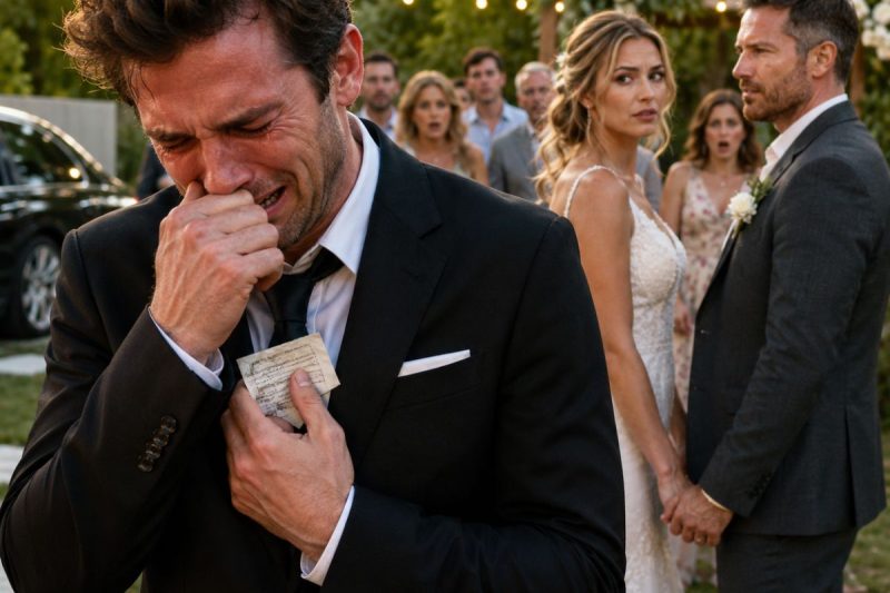 Quando soube que sua ex-esposa se casaria com um pedreiro pobre, Mateo chegou ao casamento decidido a humilhá-la diante de todos… mas, assim que viu o rosto do noivo, ficou paralisado, deu meia-volta e começou a chorar como um homem destruído.
