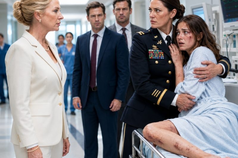 “Mãe, vem me buscar… A família do meu marido me espancou”: Uma coronel do Exército dos Estados Unidos correu para resgatar a filha, mas quando uma das famílias mais poderosas dos Estados Unidos tentou humilhá-la, eles aprenderam tarde demais que haviam escolhido a mãe errada como inimiga.