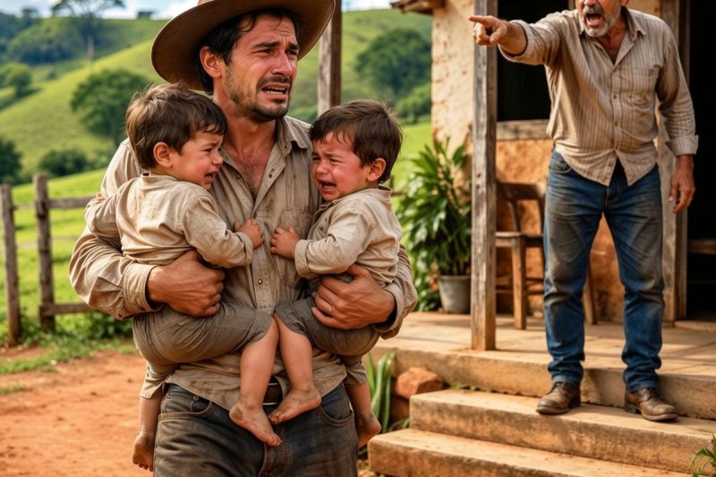 Expulso pelo sogro com 2 filhos no colo, o peão dormiu na estrada… até uma mulher morta aparecer em sonho e mandá-lo procurar a fazenda que salvaria sua vida