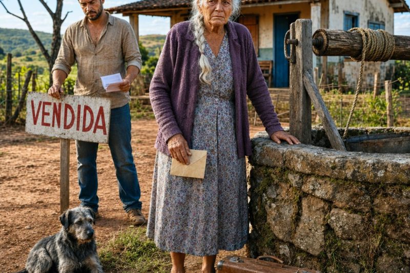 Os filhos venderam a casa dela fingindo protegê-la — mas ninguém sabia o que aquela mãe havia escondido no velho poço.