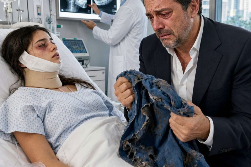 Quando encontrei minha filha numa cama de hospital, com o rosto enfaixado e os olhos pedindo socorro, meu próprio irmão sussurrou: “não se meta com essa gente”; eu só fiz uma ligação antiga e, antes do amanhecer, um vídeo calou todos