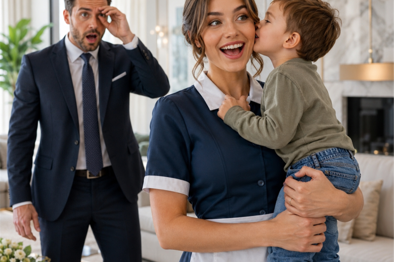 O Bebê do Milionário Rejeitou Todas as Babás… Mas Deu um Beijo na Faxineira Pobre.