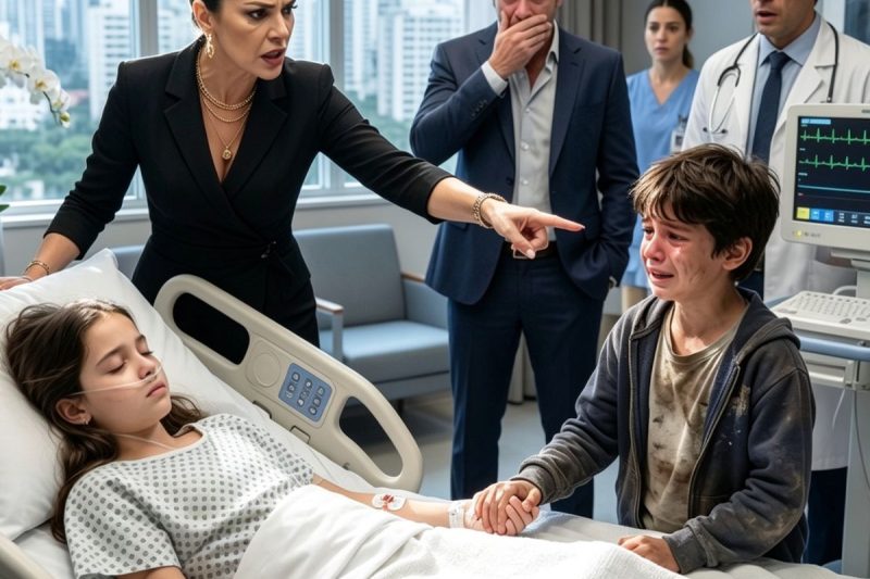 O filho do jardineiro salvou a menina rica com uma única frase, mas naquela mesma noite alguém ordenou: “esse menino não volta mais ao hospital.”