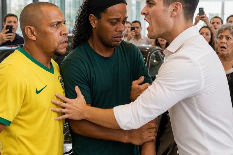 Funcionários expulsam Roberto Carlos e Ronaldinho ao tentarem comprar um carro — o motivo é chocante
