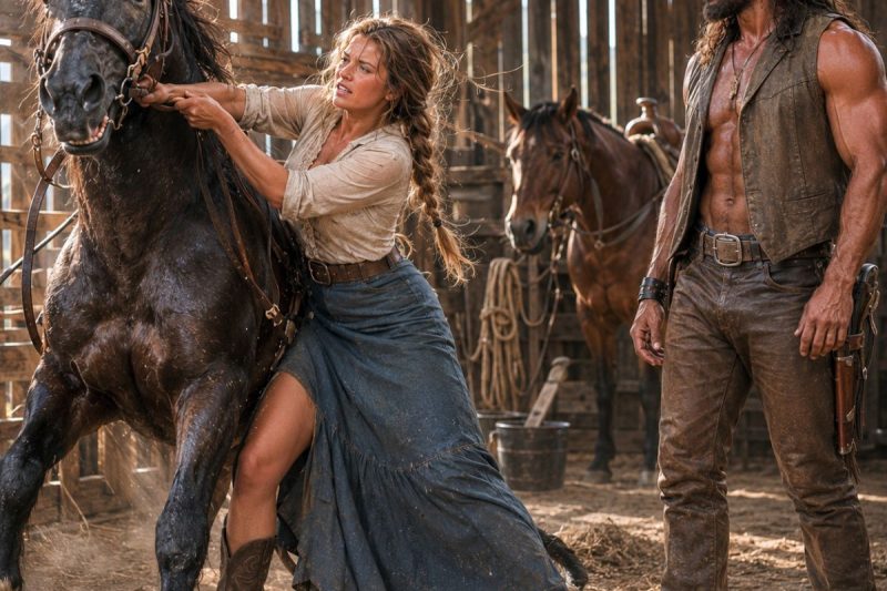 O vaqueiro da montanha aceitou como sócia a mulher que todo o povoado desprezava… mas ela dominava os cavalos como nenhum homem conseguia.