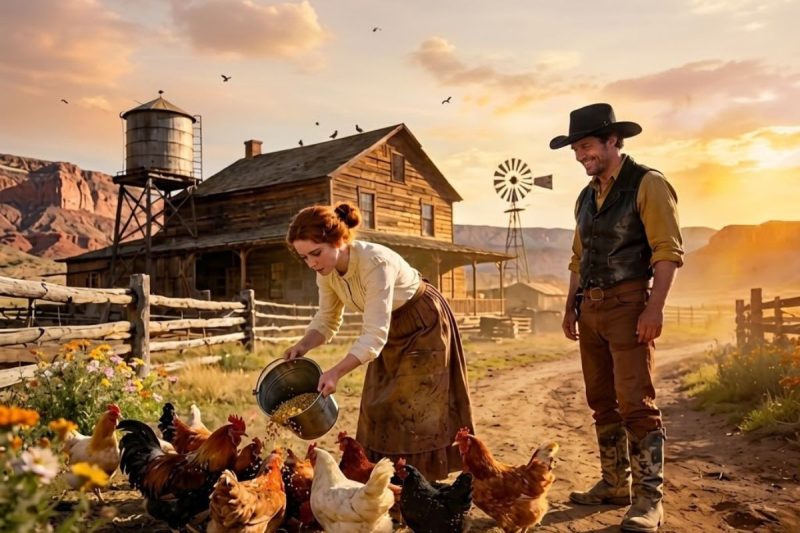 Ele queria uma esposa que cuidasse das galinhas — mas ela transformou o rancho que todos davam como perdido em uma lenda do povoado.