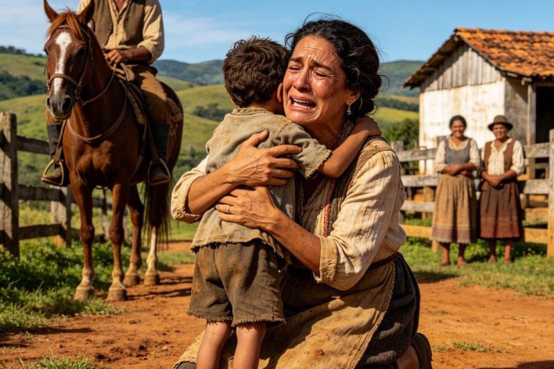 Chamavam a viúva de “mulher incompleta” por não ter filhos, mas quando um menino pobre segurou sua mão na frente de todos, até quem julgava ficou sem palavras