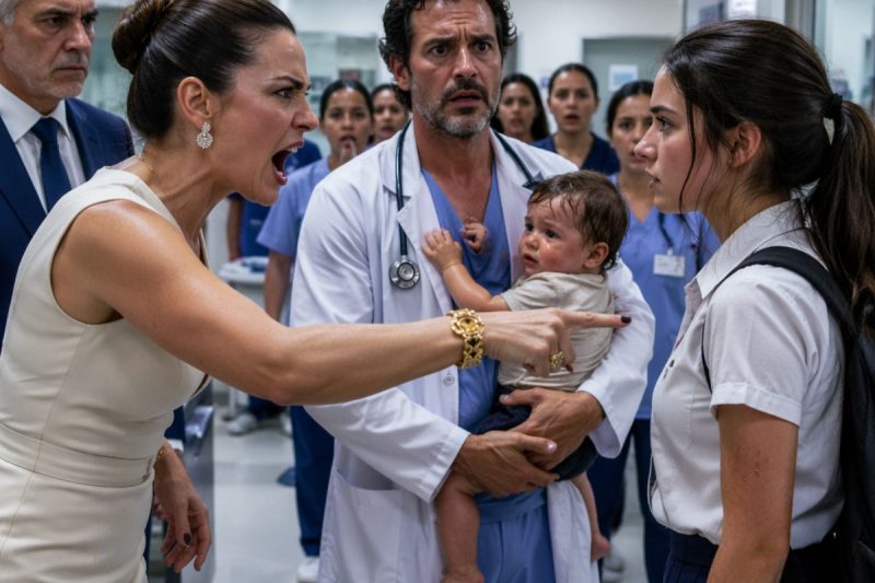 Um avô milionário mandou esconder o escândalo para salvar o nome da família, mas congelou quando a garota ferida apontou para o bebê e disse: “Seu neto estava morrendo enquanto vocês protegiam um vidro.”