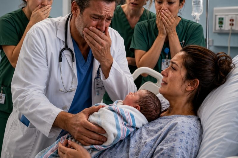 “Ela entrou sozinha no hospital para dar à luz… e momentos depois de seu bebê nascer, o médico olhou para ele — e de repente rompeu em prantos.