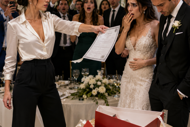 “Ela apareceu no casamento do próprio marido como convidada… mas o presente que levou fez a noiva perder tudo antes do altar”