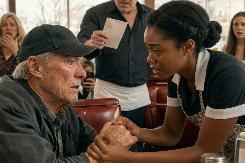 Garçonete DEMITIDA por ajudar Clint Eastwood… No dia seguinte, sua vida mudou