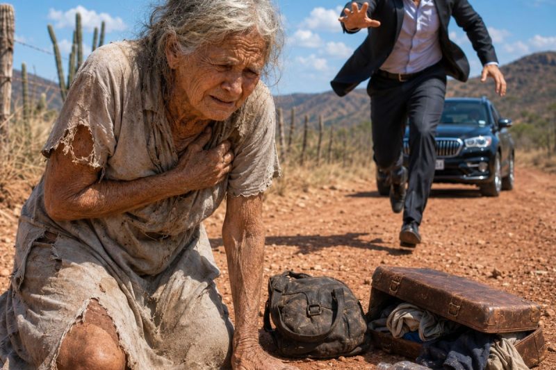 Ele encontrou a mãe de 73 anos jogada no meio do nada… mas a frase que ela disse revelou a traição mais cruel da família