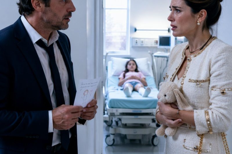 “Ela só fez drama” — disse o avô enquanto minha filha sangrava no hospital; mas o bilhete tremendo que ela deixou na enfermaria me levou até a verdade que minha própria esposa tentou trancar.