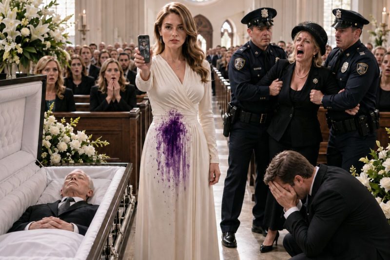 Apenas 2 dias depois de uma cesárea de emergência, meu marido me viu sangrar e, mesmo assim, me obrigou a ficar de pé ao lado do caixão dourado de seu pai multimilionário.