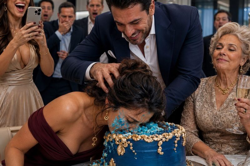 Depois de jogar o rosto da esposa no bolo, ele levou a amante para a gala… sem imaginar quem assinaria o futuro da empresa