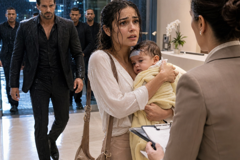 Uma mãe chegou ao pronto-socorro com o bebê de 7 meses tremendo de febre, mas ouviu a ameaça: “Se o pai não aparecer, chamo o Conselho”; quando revelou quem era ele, um helicóptero pousou e a família que a caçava começou a tremer