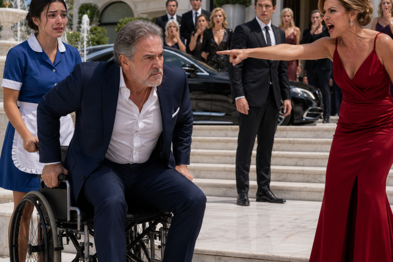 A faxineira cuidava de um milionário surdo e inválido enquanto a esposa dele o humilhava