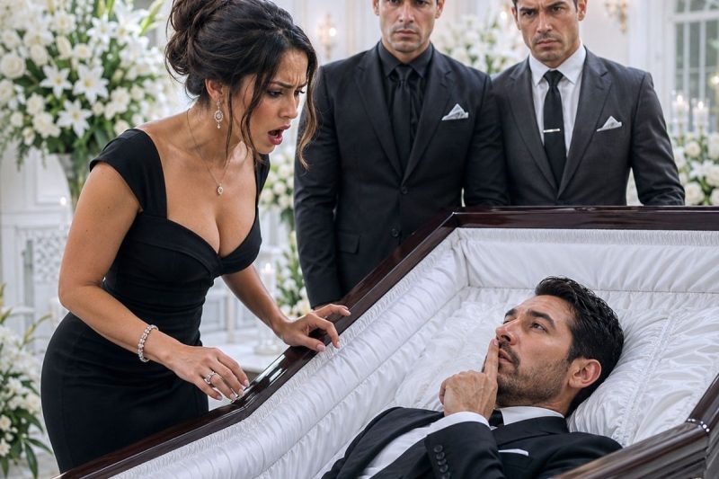 No velório do marido, ela viu o “morto” abrir os olhos dentro do caixão… e o segredo por trás da cremação apressada fez a família inteira desmoronar