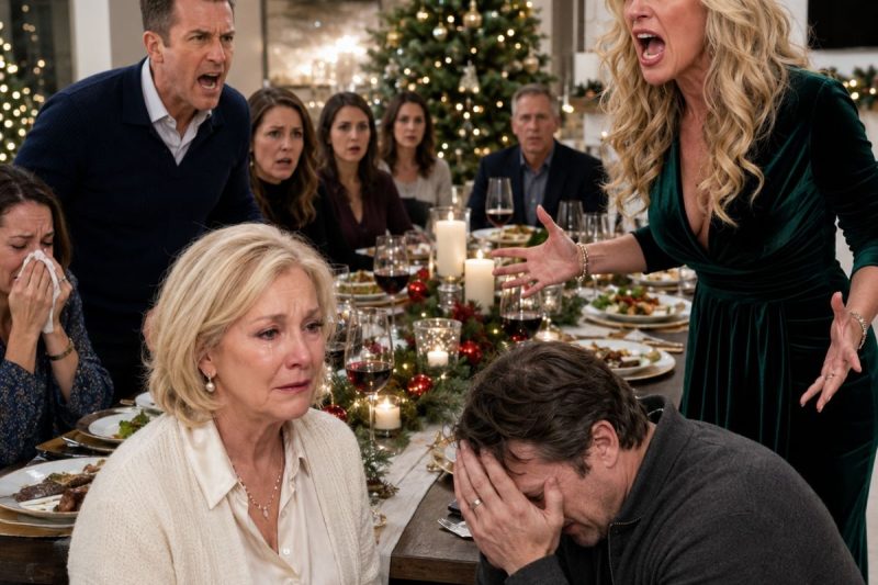 Minha nora se levantou no meio da ceia de Natal e gritou: “Eu controlo esta família. Seus cartões não servem mais”. Todos aplaudiram… até eu revelar quem realmente mandava.