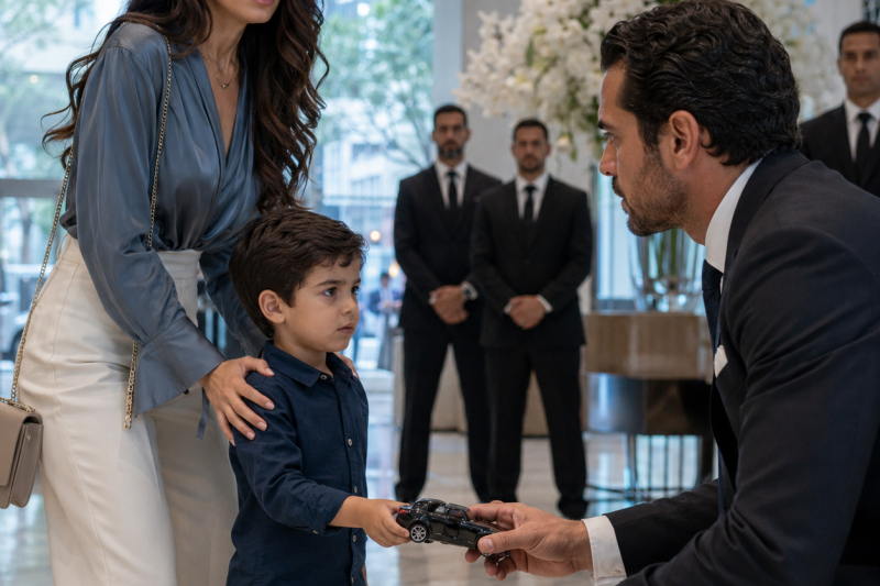 Ele pagou para ela desaparecer antes do casamento, sem saber que ela carregava seu filho; 6 anos depois, um carrinho de brinquedo parou aos seus pés e revelou o segredo que faria seu império tremer