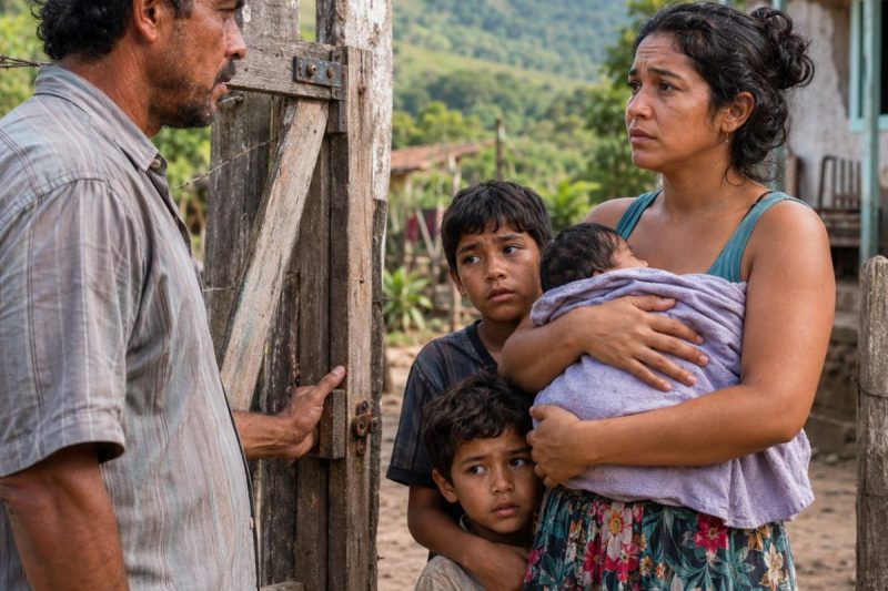 “Você tem um prato de comida?” A viúva chegou com 3 filhos famintos… e o fazendeiro abriu uma porta que sua própria família queria manter fechada.