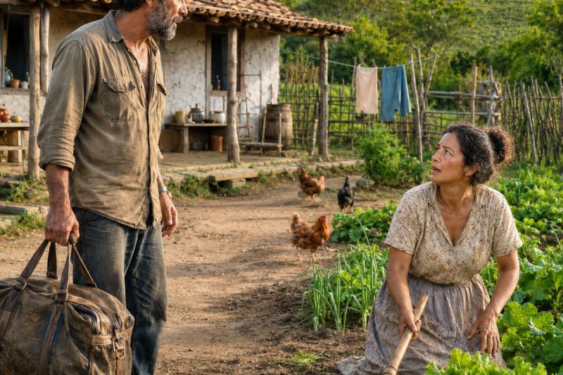 Depois de dois anos dado como morto, ele voltou para sua fazenda e descobriu que uma mulher desconhecida havia salvado tudo — menos o segredo cruel do próprio irmão.