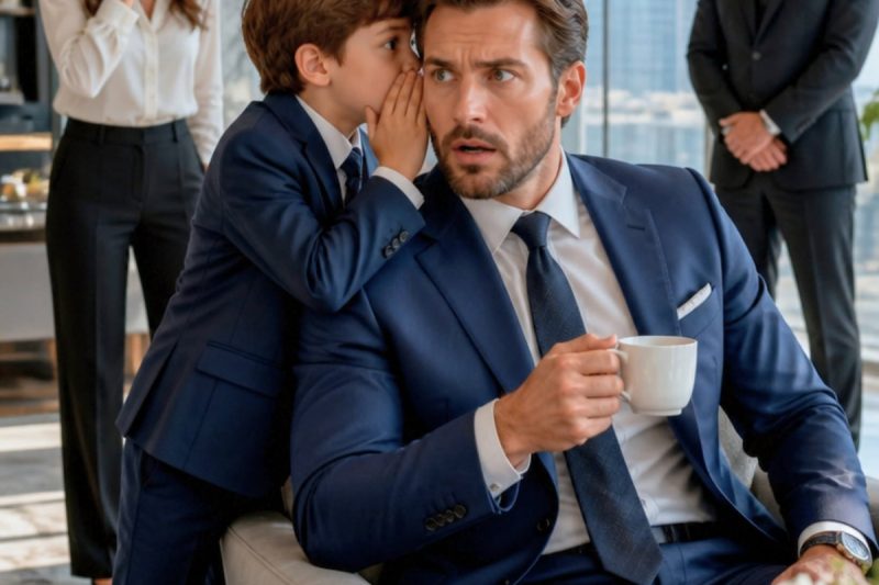 Um CEO multimilionário estava prestes a tomar seu café da manhã… até que um menino sussurrou quatro palavras que salvaram sua vida. Minutos depois, ele descobriu que a própria família queria vê-lo morto.