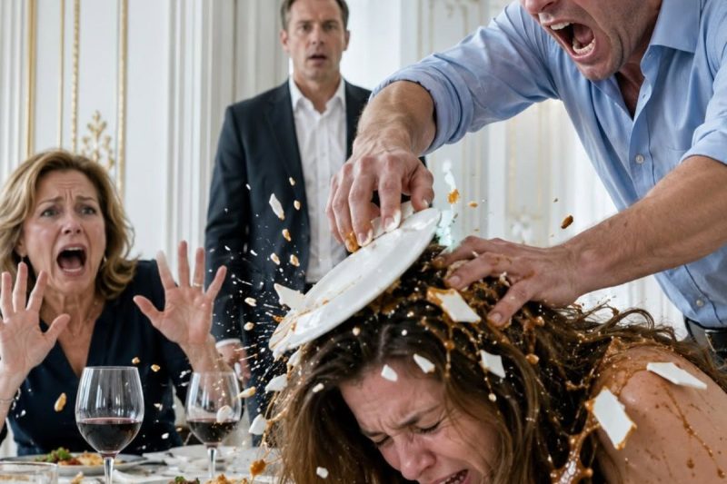 Em pleno jantar de família, meu marido explodiu porque eu me recusei a colocar meu apartamento no nome da mãe dele e a dar 24 mil pesos por mês para ela. Ele quebrou um prato na minha cabeça na frente de todo mundo… mas, quando eu me levantei e disse: “Você não faz ideia do que eu sou capaz de fazer…”