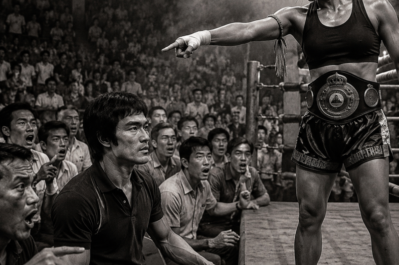 A campeã de Muay Thai escolheu um homem qualquer… não sabia que ele era Bruce Lee