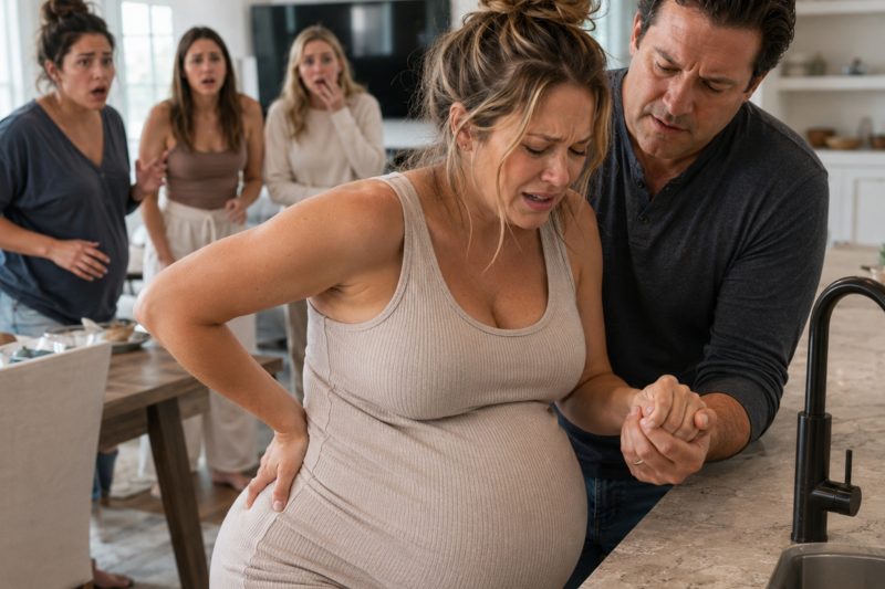 Ele chegou em casa exausto e encontrou sua esposa grávida de 8 meses servindo a família dele… até que uma câmera revelou o plano macabro contra o bebê deles.