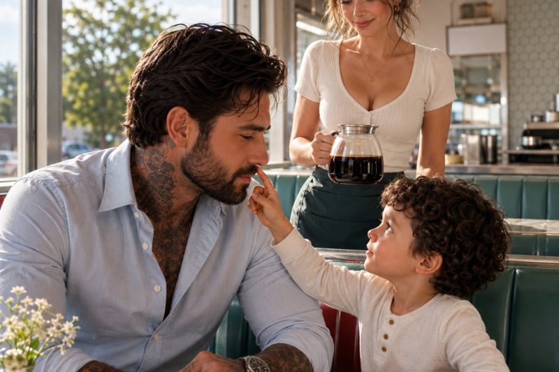 O bilionário acreditava que nunca poderia ter um filho, até que meu filho de cinco anos levantou os olhos de uma mesa de cafeteria e lhe perguntou: “Senhor, por que seus olhos têm o meu rosto?”