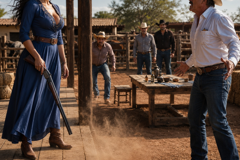 “Cinco homens foram tomar a fazenda de uma mulher sozinha… e saíram de lá sem coragem de olhar para trás.”